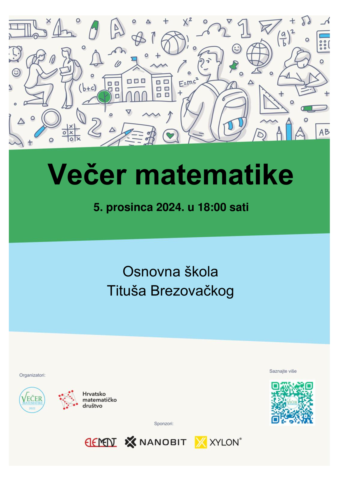 Večer matematike u Titušu – 5. prosinca 2024. u 18:00 sati