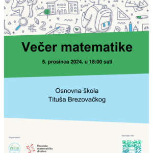 Večer matematike u Titušu – 5. prosinca 2024. u 18:00 sati